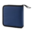 thumbnail image 4 of Estuche de almacenamiento para CD y DVD, soporte para discos, capacidad de 40, funda compacta, portátil, fácil de almacenar, bolsa para CD de tela Azul, 4 of 8