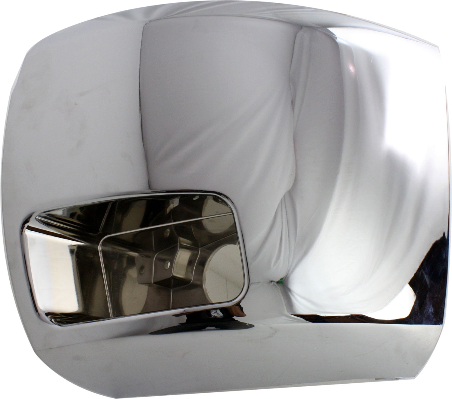 Bumper End Compatible With 2007-2010 Chevrolet Silverado 2500 HD 3500 Front, SET of 2 Left Driver and Right Passenger Side Plastic Chrome