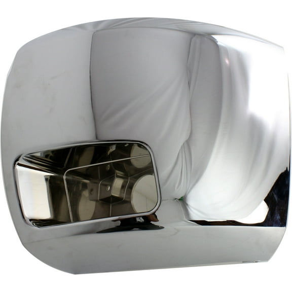 Bumper End Compatible with CHEVROLET SILVERADO 2500 HD/3500 HD 2007-2010 LH Chrome with Fog Light Hole