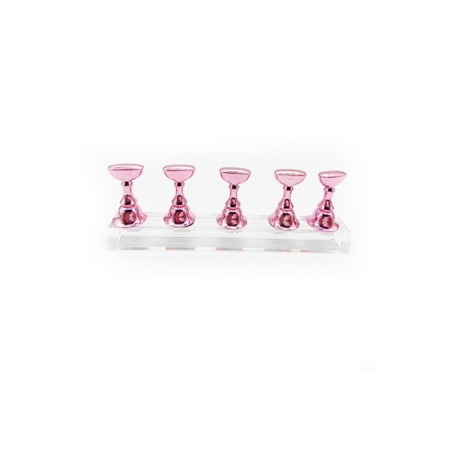 Vogacara Presione en el soporte para uñas Novedad de alto rango Diferentes resistentes a los golpes Nuevo estilo Apariencia exquisita Hoja de práctica Juegos de manicura Rosado Vogacara CE011481-05
