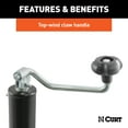 thumbnail image 4 of Curt Manufacturing Cur28356 Weld-On Pipe Mount Swivel Jack 5000# Cap. 15" Lift Top Wind Black, 4 of 4