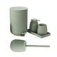 thumbnail image 4 of Juego de accesorios de baño de 5 piezas con escobilla de baño, vaso para cepillo de dientes, dispensador de jabón y jabonera para decorar tu apartamen Verde BLESIY dispensador de jabón, 4 of 6
