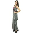 thumbnail image 3 of Bimba Womens Black Rayon Maxi Full Length Casual Summer Chic Gown Dresses, 3 of 7