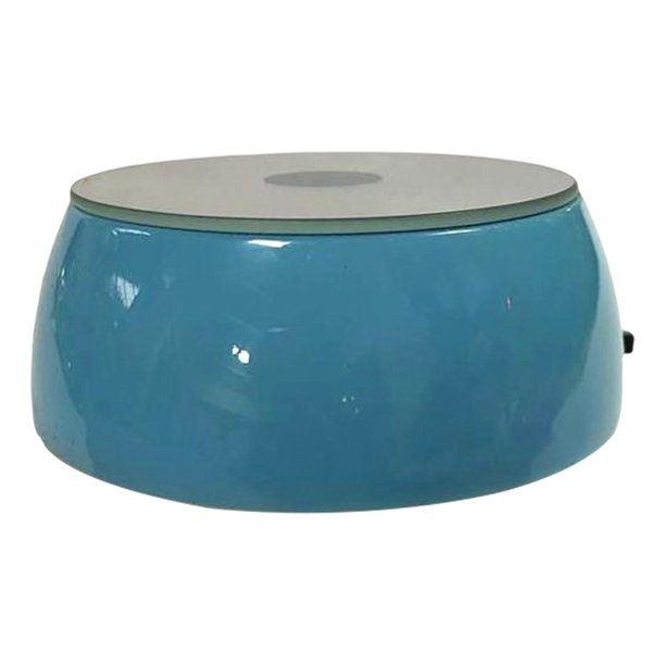 Base de luz LED de cristal, Portalámparas eléctrico, Cambiador, Soporte de exhibición Cristal Azul Yuyangstore base de pantalla