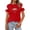 Red, variant on Wang6 Womens Short Sleeve Plus Size Tshirts Casual Canada Printed Graphic Tees Shirts Summer Crew Neck Loose Fit Tops White XL