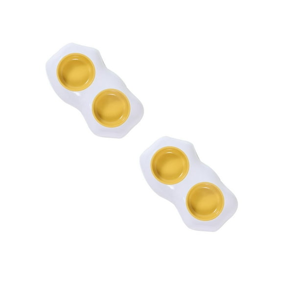 2pcs Pet Water Feeding Bowl Detachable Dog Food Storage Bowl Pet Cat Feeding Plate