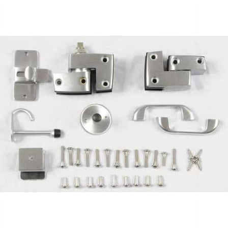 3-1/4" x 3-1/4" Outswing Slide Latch Door Hardware, Aluminum Alloy