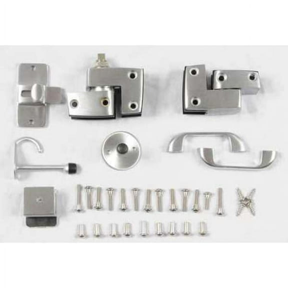 3-1/4" x 3-1/4" Outswing Slide Latch Door Hardware, Aluminum Alloy