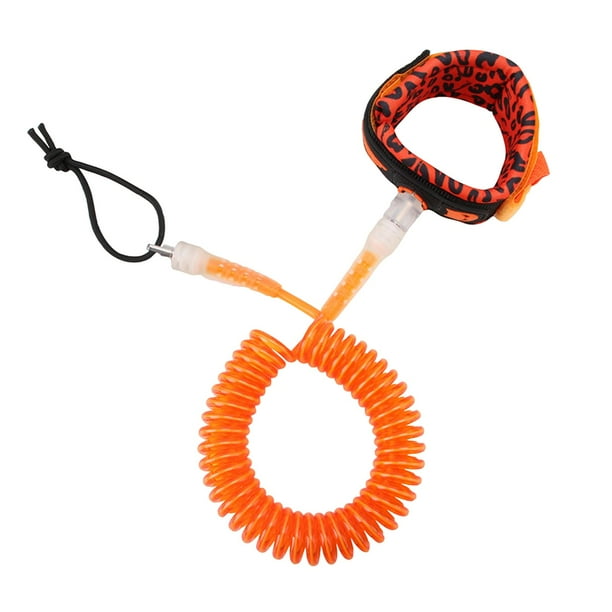 Correa de repuesto para tabla de surf de TPU, cuerda de tracción para tabla de surf, correa de tobillo para tabla de remo Naranja