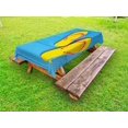 thumbnail image 1 of Yellow and Blue Outdoor Tablecloth, Flip Flops on Wooden Pier Cheerful Holiday Travel Relax Image, Decorative Washable Fabric Picnic Table Cloth, 58 X 84 Inches,Sky Blue Yellow Pink, by Ambesonne, 1 of 2