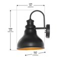 thumbnail image 3 of Home Decorators Collection Oil Rubbed Bronze Outdoor LED Motion Sensor Wall Lantern, 3 of 4