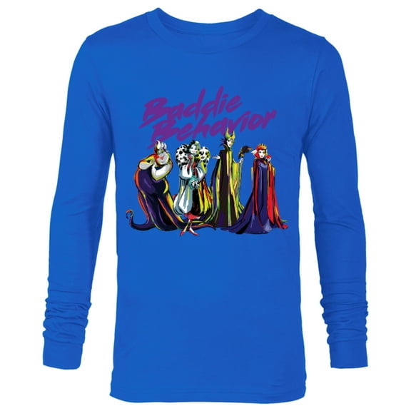 Disney Villains Baddie Behavior T-Shirt - Long Sleeve T-Shirt for Men - Customized-Royal