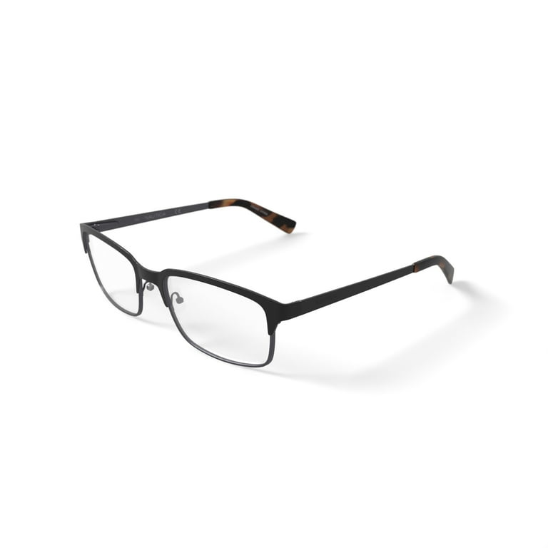 Nautica Men's N9104 Prescription Eyeglasses with Case, Matte Black