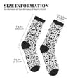 thumbnail image 3 of KLL Black Footprints Print Cool Socks Men's Women's Crew Socks Funny Crazy Novelty Stockings, 3 of 7