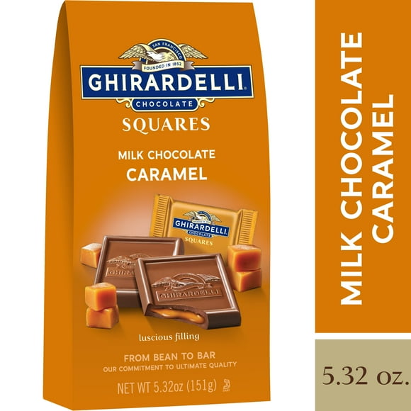 Chocolate con leche Ghirardelli Squares con relleno de caramelo 151 g