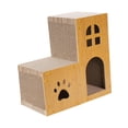thumbnail image 4 of Rascador de cartón para gatos de doble capa, protector de sofá, fácil de montar 45 centímetros, 4 of 9
