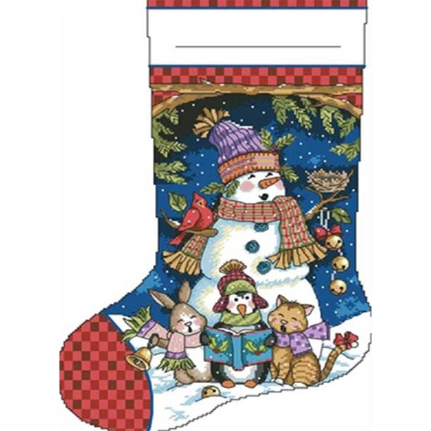 Wdftyju Kit de bordado parcial de punto de cruz DIY de 40x50cm, calcetín estampado (SZX1583) Wdftyju 6pn0ft9cz9pl9ny4D01