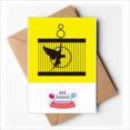 thumbnail image 1 of Parrot Cage Box Flying Art Deco Fashion Happy Birthday Greeting Cards Envelopes Blank, 1 of 3