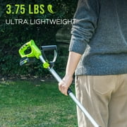Steelite 12-inch 21V Cordless String Trimmer, Battery Powered Weed Wacker & Lightweight Grass Trimmer with 2.0Ah Battery and Charger, Electric Weed Eater for Trimming and Edging