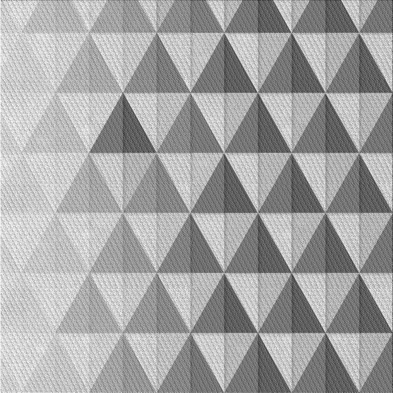 Ahgly Company Indoor Square Patterned Platinum Gray Area Rugs, 5' Square