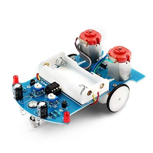 WHDTS Smart Car Soldering Project Kits Line Following Robot Kids DIY Electronics 