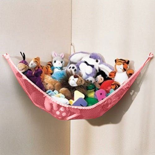 Toy Hammock Net Organize Stuffed Animals In/Outdoor Mesh Hammock for Kids Toys 