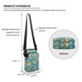 thumbnail image 6 of HELLHERO Midnight Galaxy Cat Double Zipper Travel Crossbody Purse Double Deck for Daily Commute or Casual Outings, 6 of 7