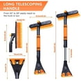 thumbnail image 2 of Extendable Snow Brush with Ice Scraper for Car Windshield, Auto Snow Scraper and Foam Grip Snow Removal Brush for Car Truck Windows-Detachable-No Scratch (Orange), 2 of 7