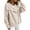 Beige, variant on Women's Wide Shawl Collar Cardigan Long Sleeve Full Zip Ribbed Knit Sweater Jacket Khaki S