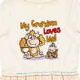 thumbnail image 4 of Inktastic My Grandma Loves Me Monkey Girls Toddler Dress, 4 of 5