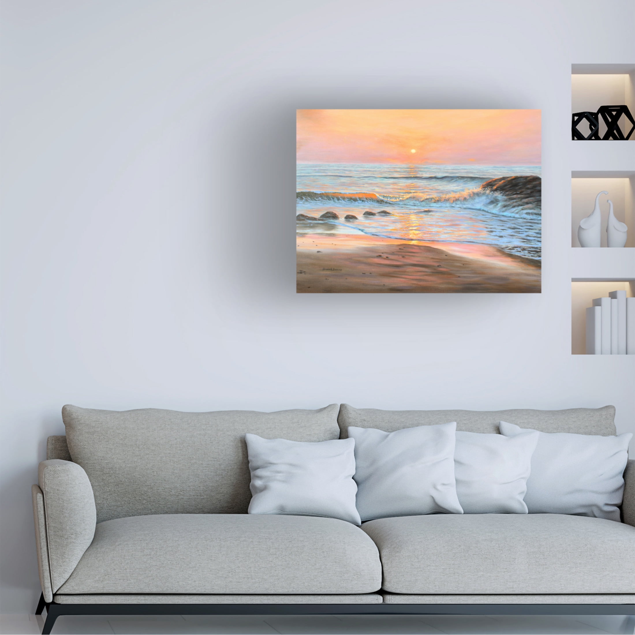 Canvas Wall Art - Bruce Dumas 'Scarborough Splendor' Wall Art for Living Room, Bedroom, or Office Décor by Trademark Fine Art - 47 x 35 Inches