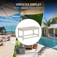 thumbnail image 5 of WestinTrends Malibu Patio Outdoor Coffee Table – 35" All-Weather Poly Lumber Adirondack Porch Table, Sand, 5 of 14