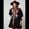 thumbnail image 4 of Vestido Camisero de Cascanueces para Mujer, con Brillo Navideño, Sudadera de Papá , Minivestido Tipo Suéter Negro XL, 4 of 6