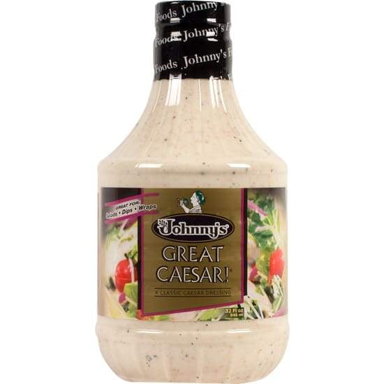 Johnny's Great Caesar Salad Dressing 32 Oz Bottle