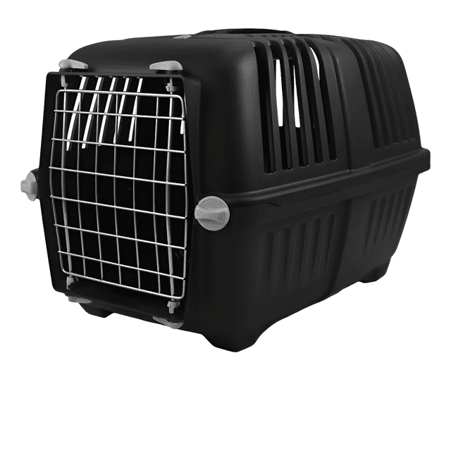 Transportadora Black C/puerta De Metal 48 X 31.5 X 33 Cm Xtellar Negro