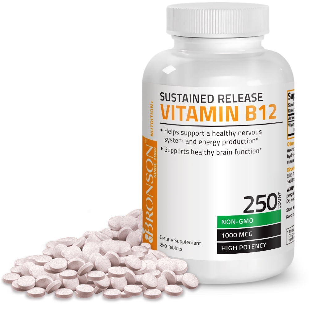 Bronson Vitamin B12 Sustained Release Natural Energy NonGMO Formula