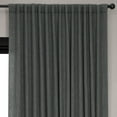 thumbnail image 4 of Dark Gravel Faux Linen Extra Wide Room Darkening Curtain (1 Panel), Dark Gravel, 100W X 96L, 4 of 12