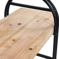 thumbnail image 5 of Main + Mesa Eitri Wood and Metal Bench, Driftwood, 5 of 8