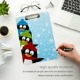 thumbnail image 5 of FMSHPON Penguins Clipboard Hardboard Wood Nursing Clip Board and Pull for Standard A4 Letter 13x9 inches, 5 of 8