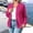 Hot Pink, variant on Bomber Jacket Women Casual Long Sleeve Zip Up Fall Outerwear Lightweight Classic Cropped Sweatshirt Trendy Fashion Windbreaker Coats