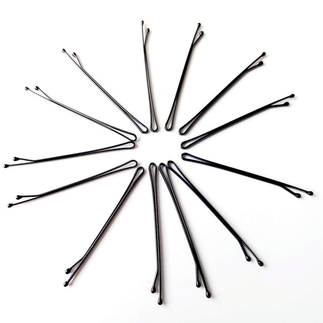 100 Uds. Pasadores negros, pasador negro, herramientas de peinado, accesorios (negro fino)