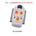 thumbnail image 1 of MOC, funciones de potencia de alta tecnología, servomotor, interruptor de polaridad, juego de luces, receptor de Control remoto de velocidad IR, caja de batería, Juguetes DIY Tan Jianjun  unisex, 1 of 2