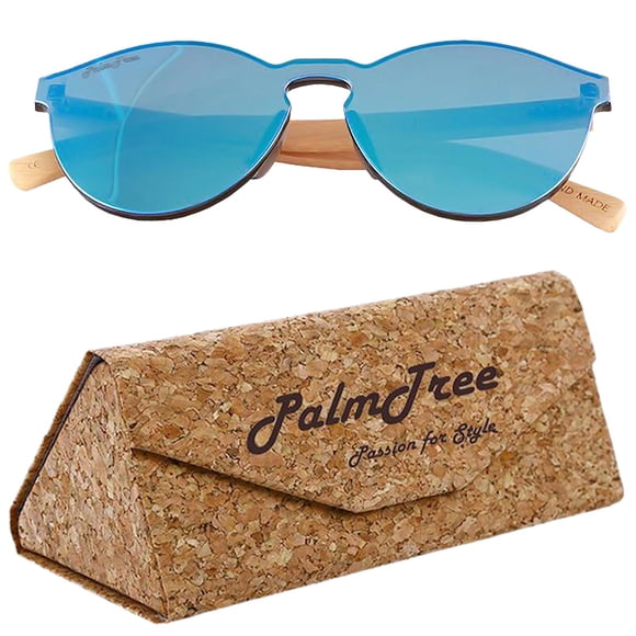 Anteojos Modernos VentDepot Freedom Blue UV400 Policarbonato Madera de Bambú