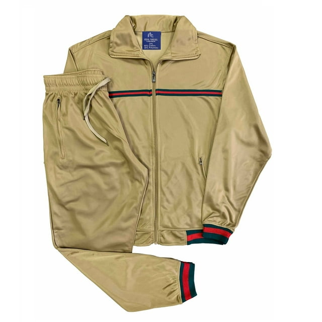 Ensemble 2 Pcs pour Homme : Veste de Jogging à Rayures de Mode Active StarLight et Pantalon de Survêtement