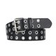 thumbnail image 4 of Cinturilla vaquera atemporal Minnieouse para mujer con cinturón de doble hebilla punk Negro 120cm, 4 of 6