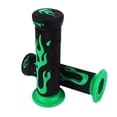 thumbnail image 1 of MYG 7/8\" 22mm Rubber Flame Handle Grips Flame Soft Motorcycle Handlebar Hand, 1 of 6
