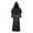 Black, variant on Rohuuque Men's and Women's Cloak with Hood Medieval Style Cape with Half Shoulder Cape Shawl Long Sleeve Belted Cloak White B