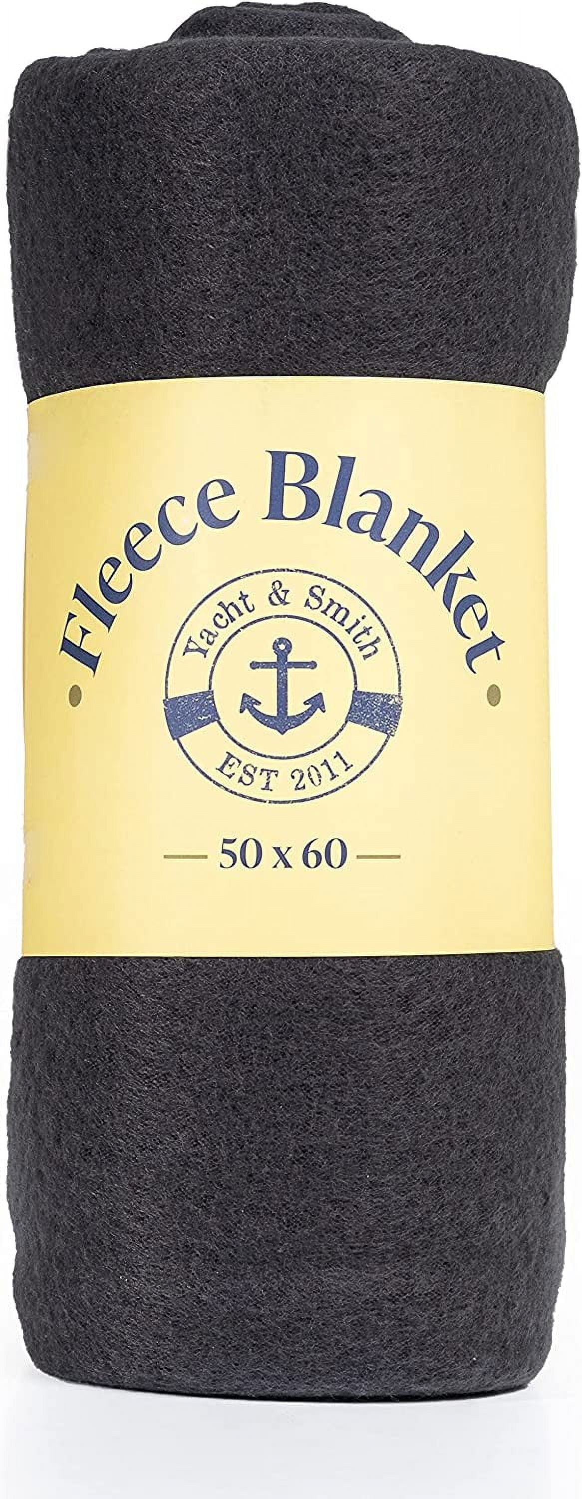 Yacht & Smith Soft Fleece Blankets 50 X 60, Lightweight, Cozy Warm Throws Dark Colorful Blanket Sofa Travel Outdoor, Wholesale