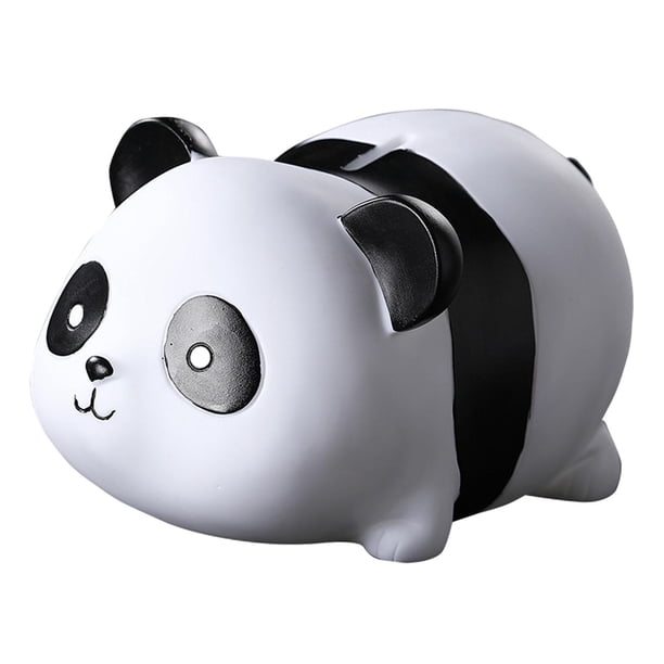 Alcancía con forma de panda, adorable decoración de mesa, alcancía con forma de dibujos animados para ahorrar dinero, alcancía para niños, regalo de S