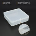 thumbnail image 4 of Caja de almacenamiento cuadrada de plástico transparente de 120x30mm con tapa, paquete de 4, 4 of 5